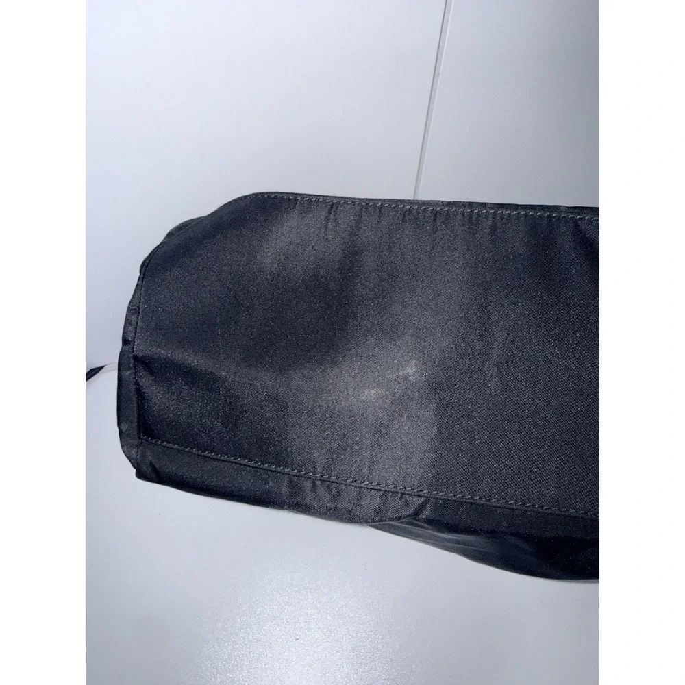 PRADA Tote Bag Black Nylon Unisex Y2K Vintage S - Picture 16 of 16